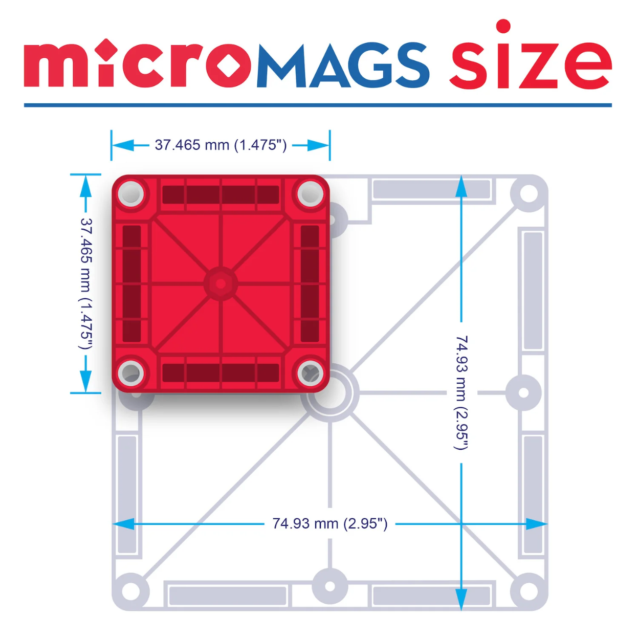 Magna Tiles microMAGS Travel Set - 26 Piece Set