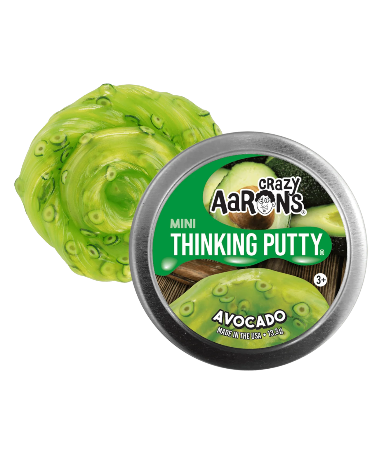 Crazy Aaron's Thinking Putty 2" Mini Star Trendsetters - Avocado