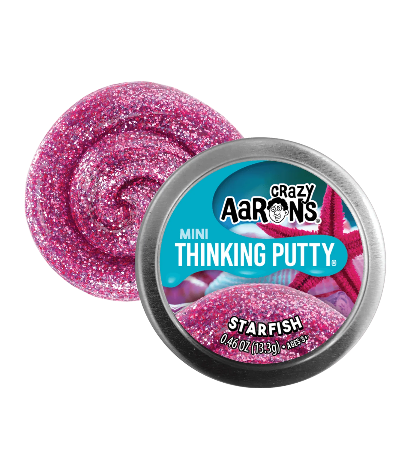 Crazy Aaron's Thinking Putty 2" Mini Star - Starfish