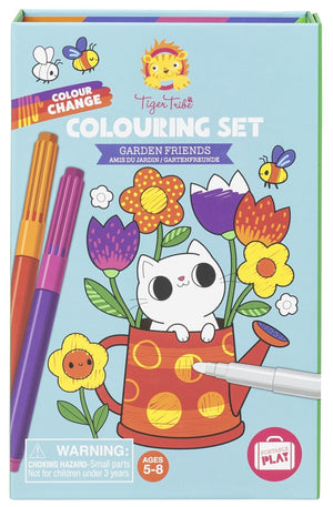 Colour Change Colouring Set - Garden Friends