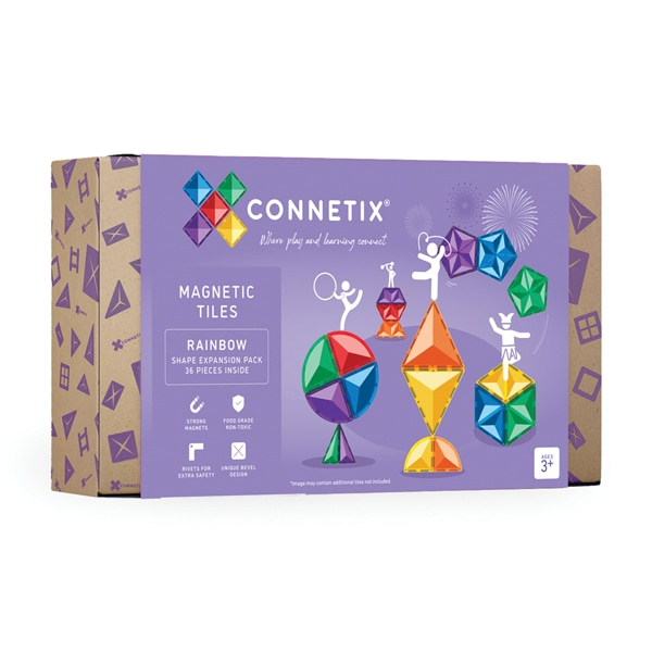 Connetix Rainbow Shape Expansion Pack 36 Pieces