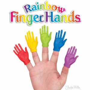 Archie McPhee - Rainbow Hand Finger  Puppet