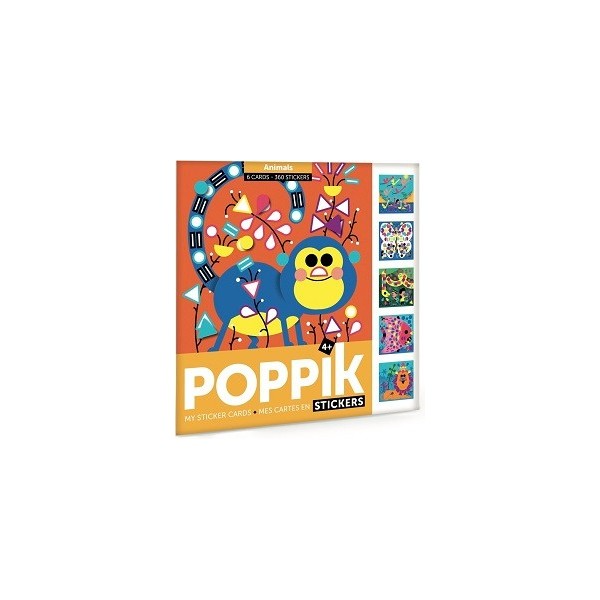 Poppik - Sticker Cards - Animals