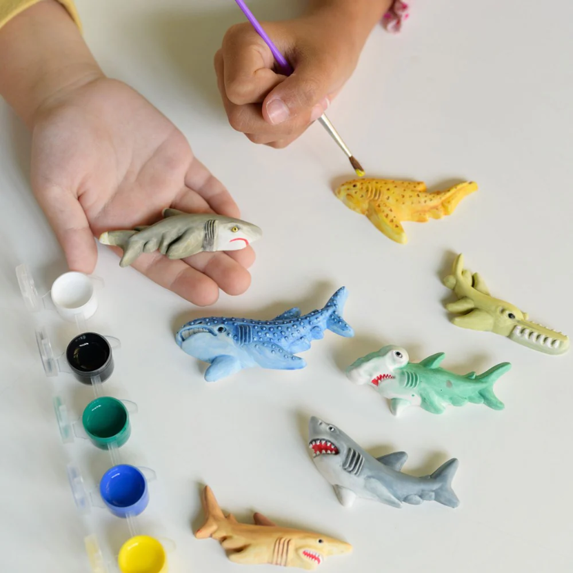 3D Mould & Paint Sharks