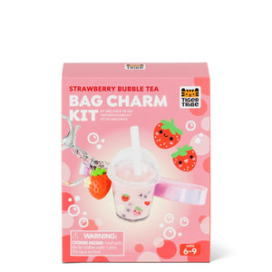 Bag Charm Kit - Strawberry Bubble Tea