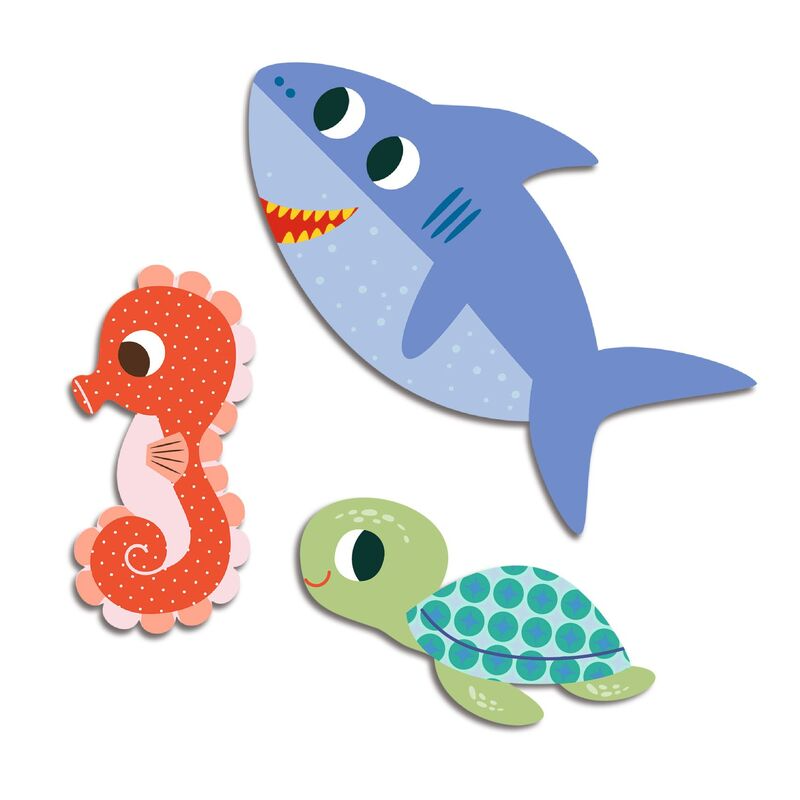 Stickers - Sea Animals 62pc