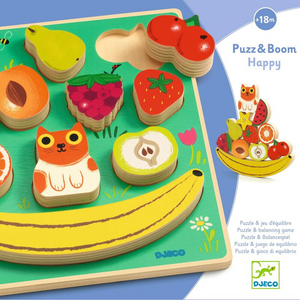 Wooden Puzzle & Balancing 11pc - Boom Fruit