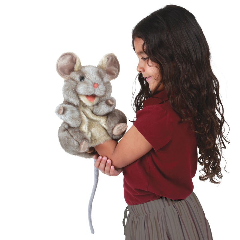 Folkmanis Puppet - Grey Mouse