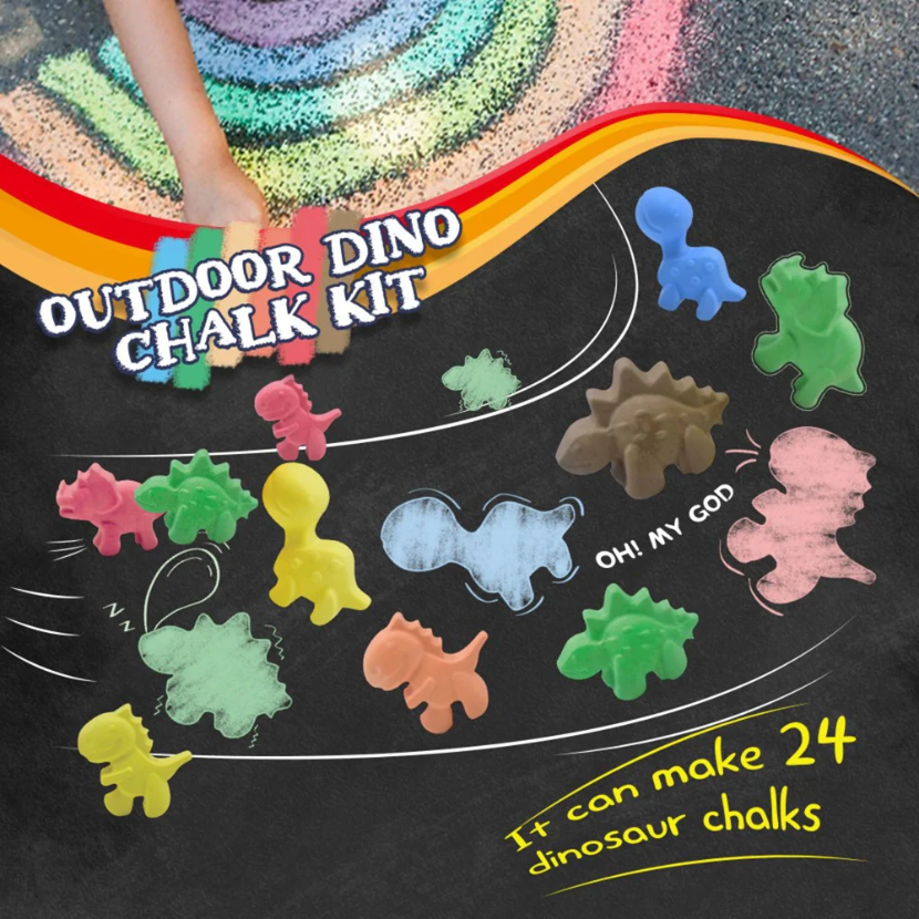 Outdoor Chalk Making Kit - Dinosaurs