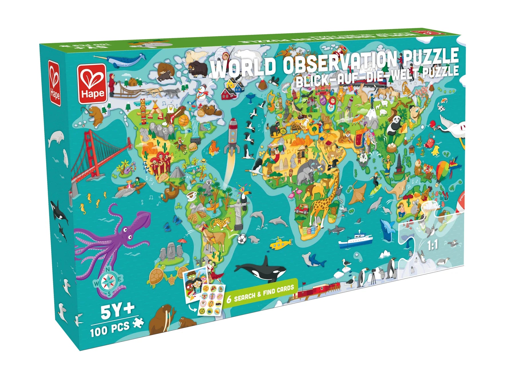 World Observation Puzzle & Game - 100 PC