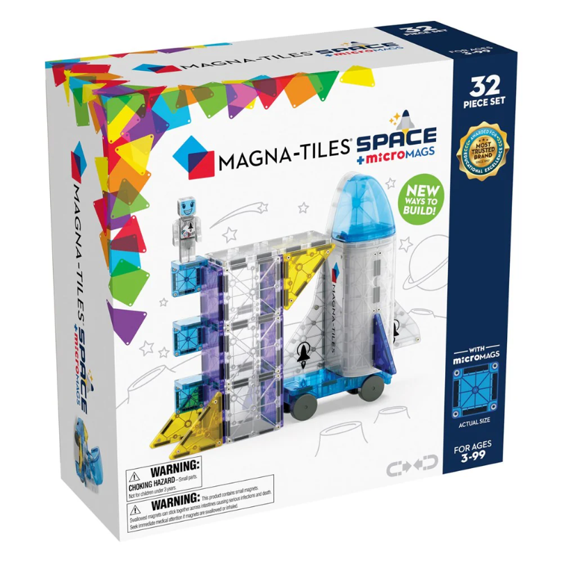 Magna Tiles Space & MicroMags 32 Piece