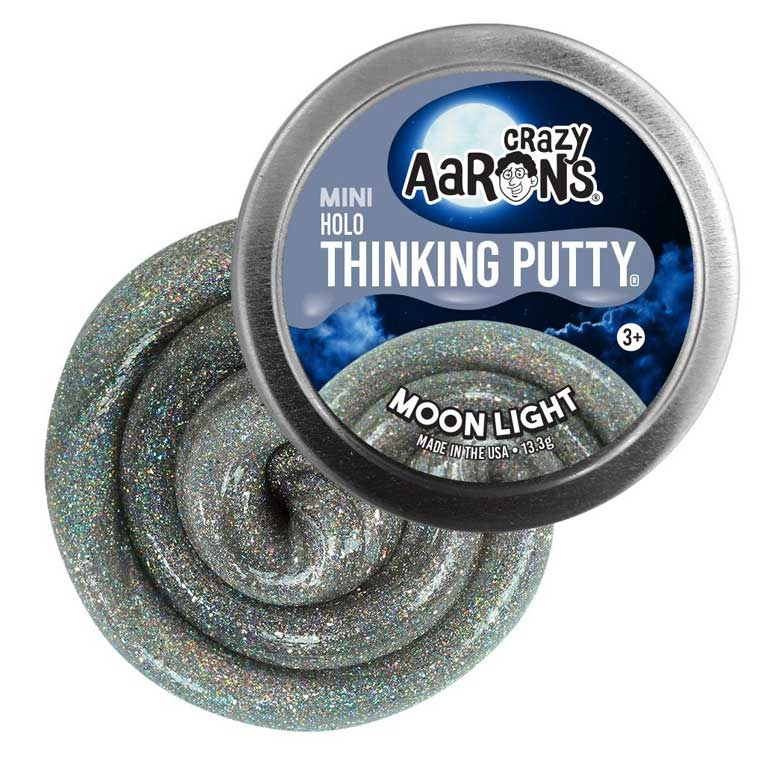 Crazy Aaron's Thinking Putty 2" Mini Star Effects Putty - Moon Light