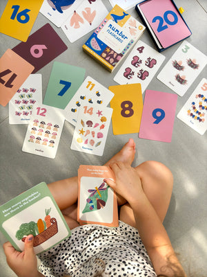 Lauren Sissons Studio -  Illustrated Number Flash Cards