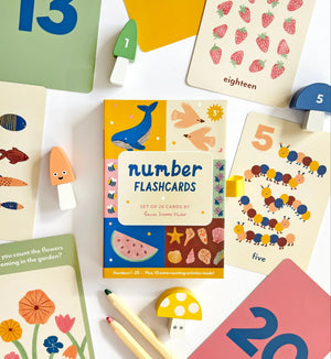 Lauren Sissons Studio -  Illustrated Number Flash Cards