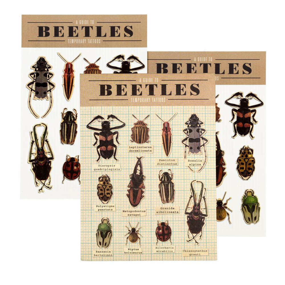 Temporary Tattoos - Beetles