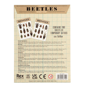 Temporary Tattoos - Beetles