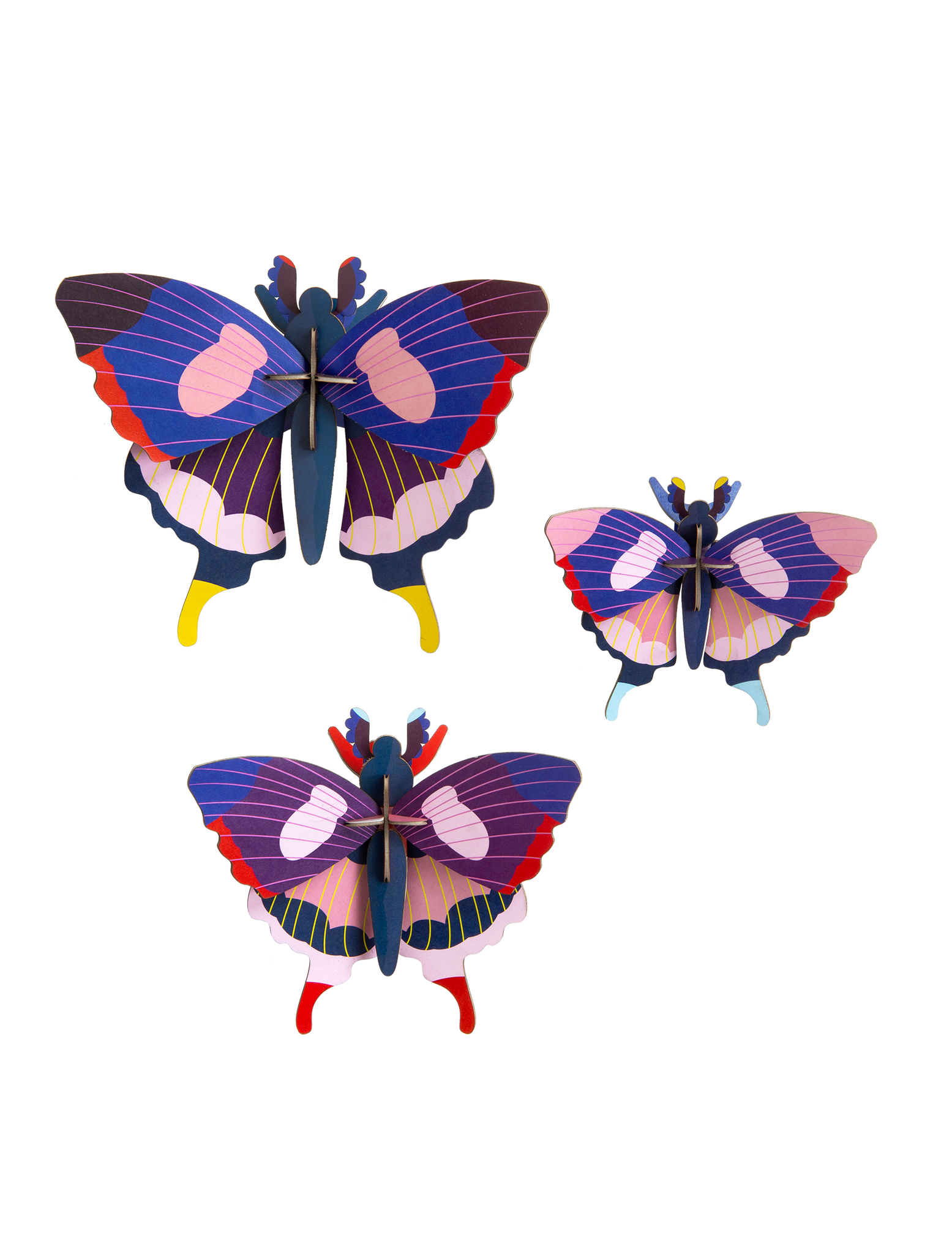 Studio Roof- Set Of 3 Swallowtail Butterflies