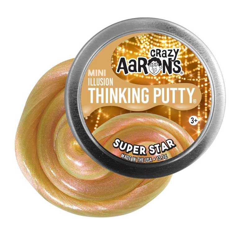 Crazy Aaron's Thinking Putty 2" Mini Star Effects Putty - Super Star