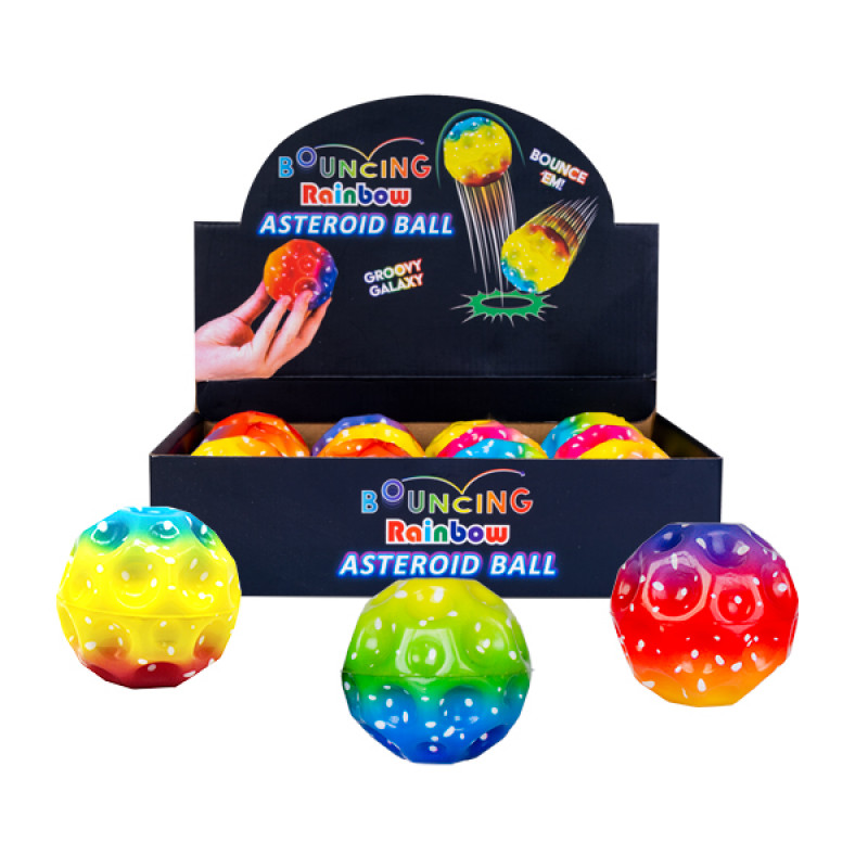 Bouncing Asteroid Ball Rainbow