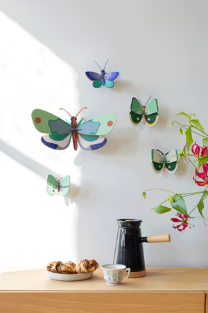 Studio Roof - Wall Art - Mint Forest Butterfly