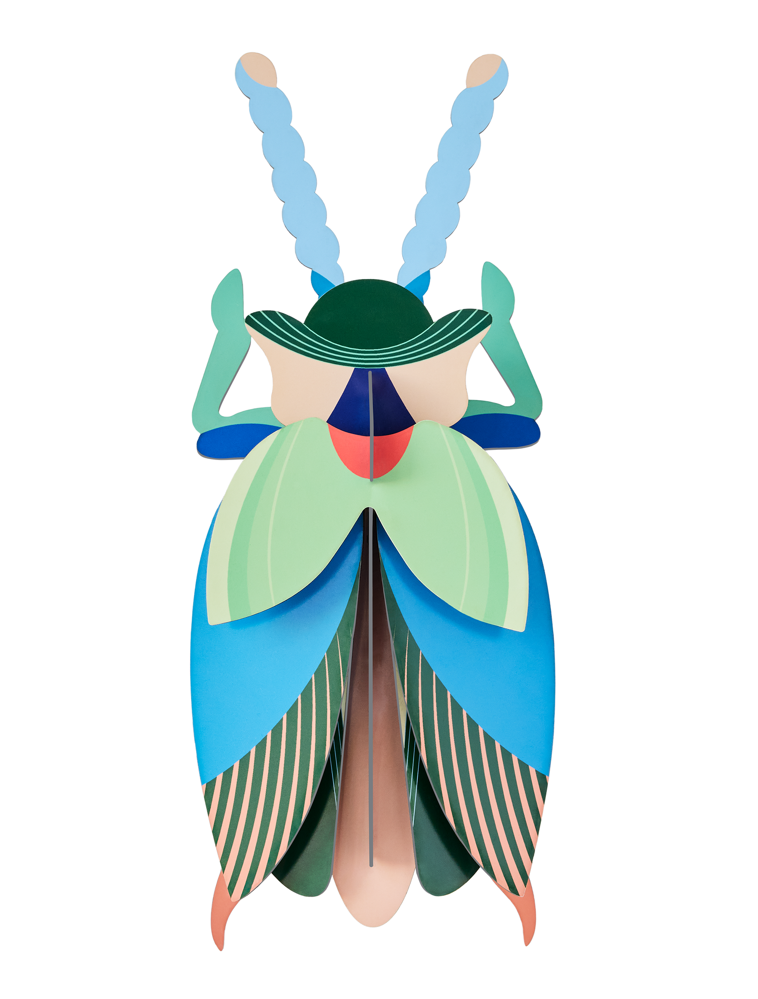 Studio Roof - Wall Art - Emerald Beetle