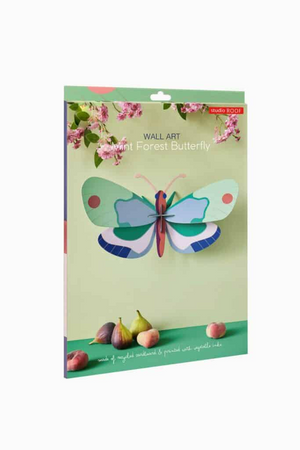 Studio Roof - Wall Art - Mint Forest Butterfly