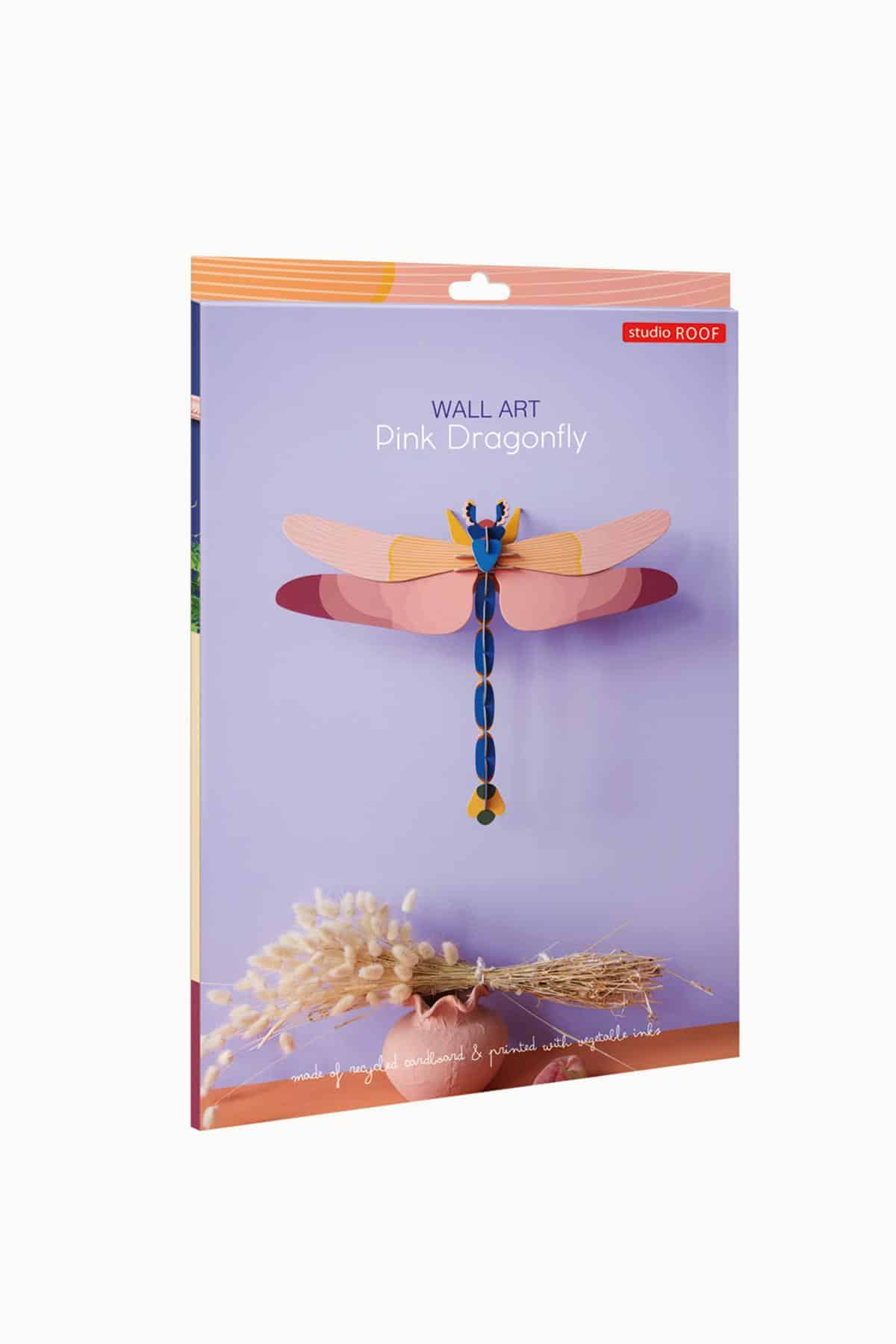 Studio Roof - Wall Art - Pink Dragonfly