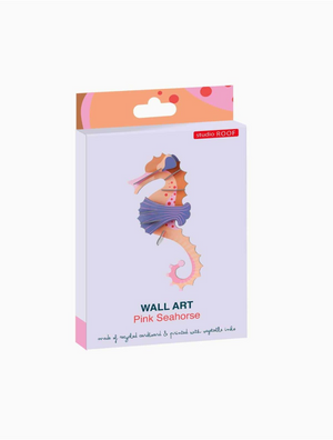 Studio Roof - Wall Art Sea Creatures - Pink Seahorse