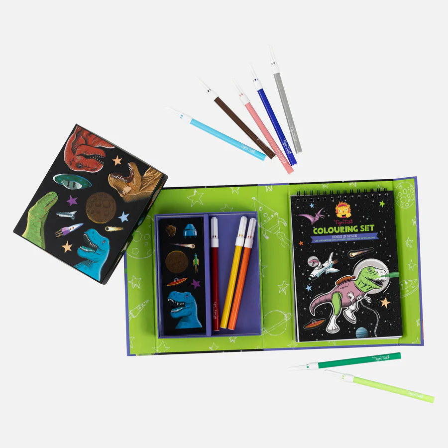 Colouring Set - Dinos In Space