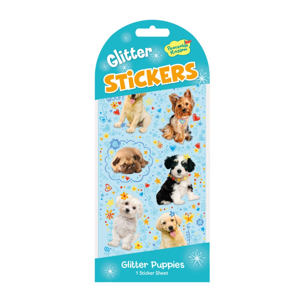 Glitter Puppies Stickers